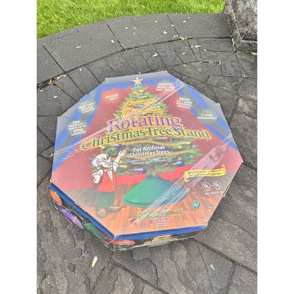EZ Rotating Christmas Tree Stand Rotates 360° For Artificial Trees Upto 8.5 Feet - Picture 3 of 15